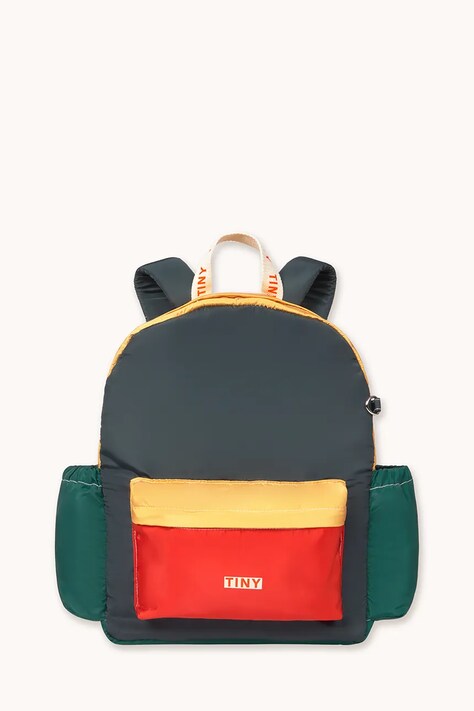 Tinycottons iskolai hátizsák gyerek COLOR BLOCK BACKPACK többszínű AW26-495