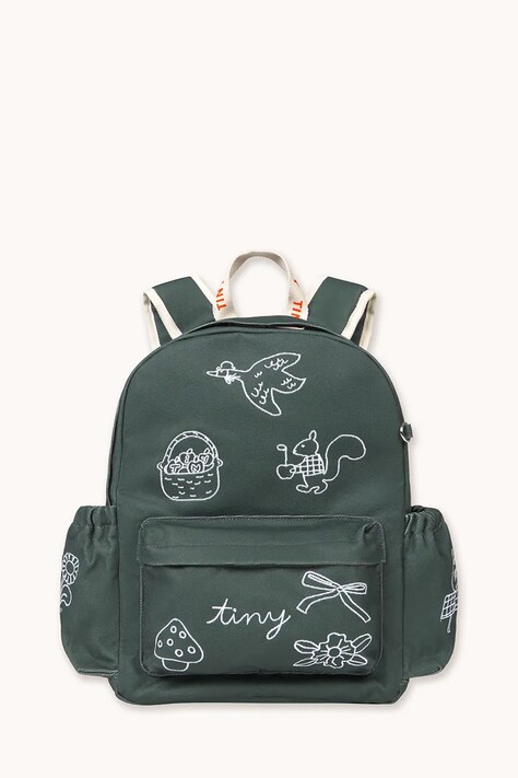 Tinycottons iskolai hátizsák gyerek pamut TINY APPLES BACKPACK sötétkék AW26-450