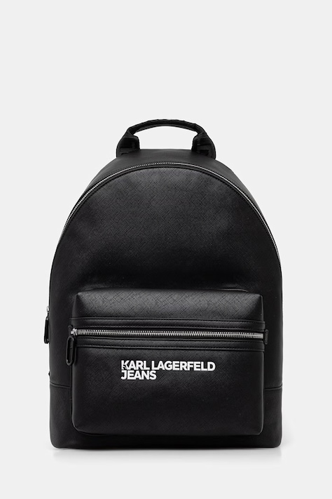 Karl Lagerfeld Jeans plecak męski z imitacji skóry czarny B3M30217