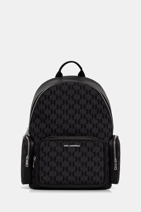 Karl Lagerfeld rucsac pentru bărbați K/MONOGRAM negru B3M30246