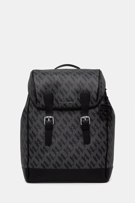 Karl Lagerfeld rucsac de oraș pentru bărbați cu imitație de piele K/IKON negru B3M30248