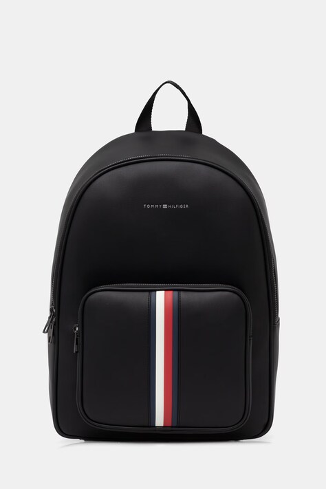 Tommy Hilfiger plecak miejski męski z imitacji skóry czarny AM0AM14516