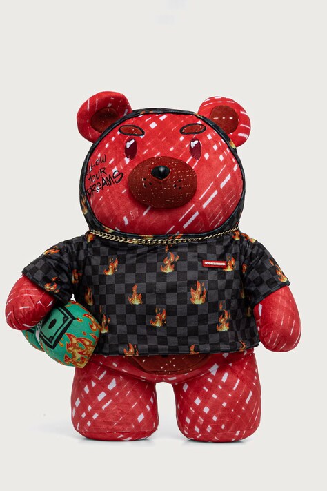 Sprayground Plecak DIABLO MONEYBEAR czerwony 910B8696NSZ
