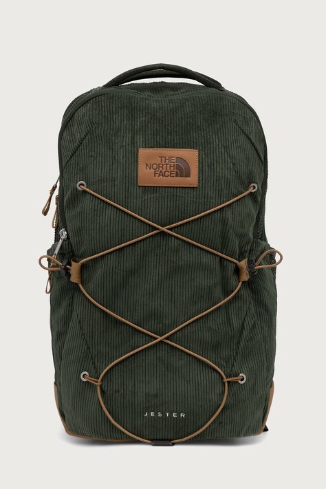 The North Face nahrbtnik rebrasti žamet Jester 28L zelen NF0A8JDTZQD1