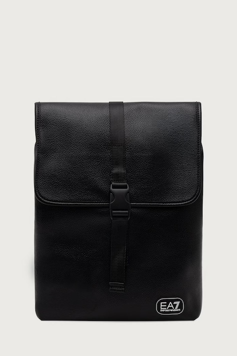 EA7 Emporio Armani plecak z imitacji skóry czarny AF29345.7X000760