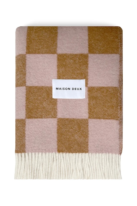 Maison Deux Deka vlněná Checkerboard 130 x 200 cm 167003