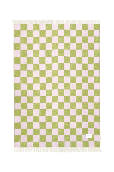 Maison Deux Koc wełniany Checkerboard 130 x 200 cm