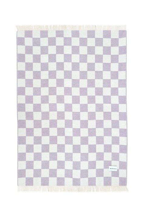 Maison Deux Koc wełniany Checkerboard 130 x 200 cm