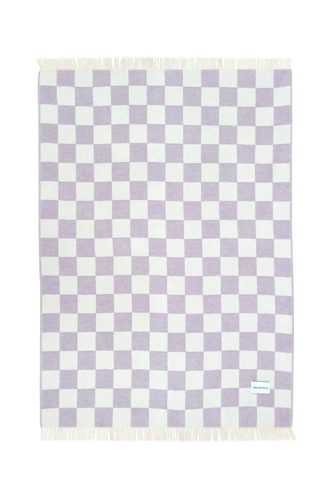 Maison Deux Koc wełniany Checkerboard 130 x 200 cm