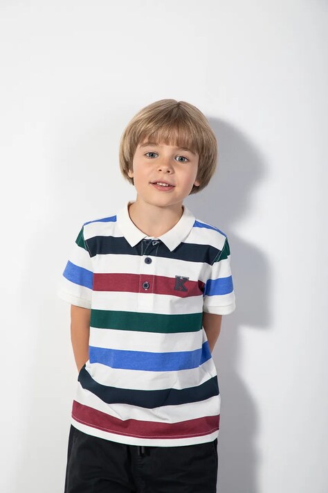 Coccodrillo πόλο παιδικό βαμβακερό πολύχρωμο ACADEMY BOY KIDS