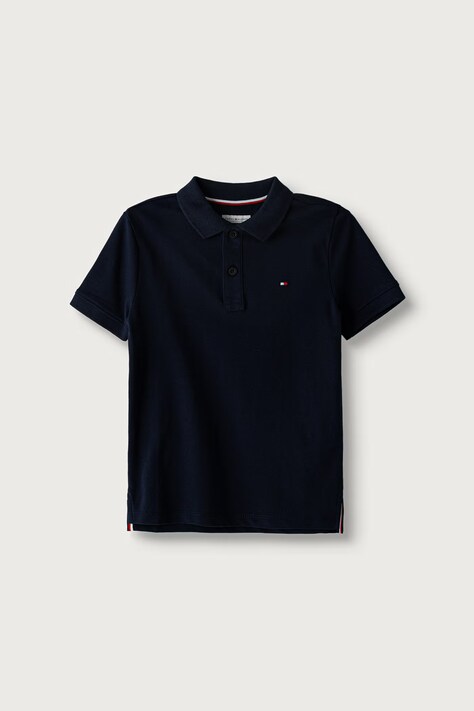 Tommy Hilfiger Polo dziecięce bawełniane granatowe KB0KB09103