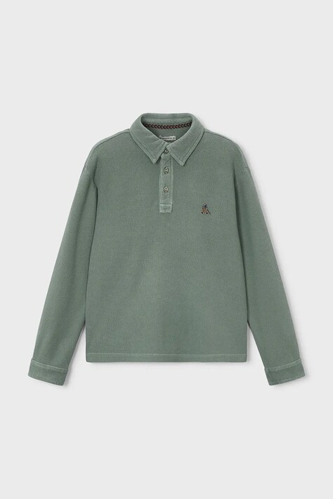 Mayoral Polo tričko detské bavlnené Boston by Mayoral zelené 7112