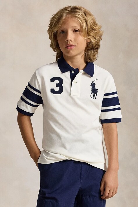 Polo Ralph Lauren polo per bambini in cotone bianco 323B27279002