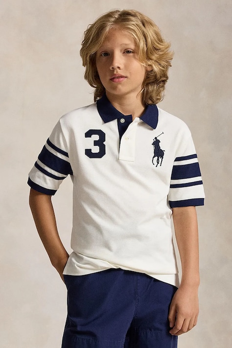 Polo Ralph Lauren polo majica otroška bombažna bela 323B27279002