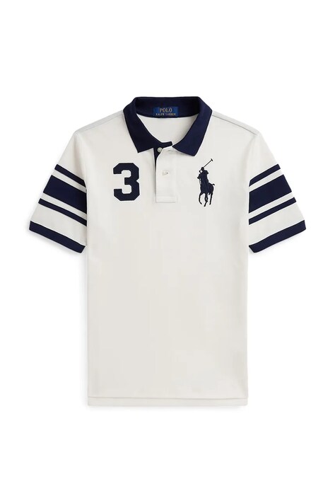 Polo Ralph Lauren поло дитяче бавовняне — AW26-POBZYP, білий — фото 2