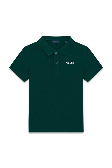 Guess polo dziecięce bawełniane zielone L6YP04 K3999