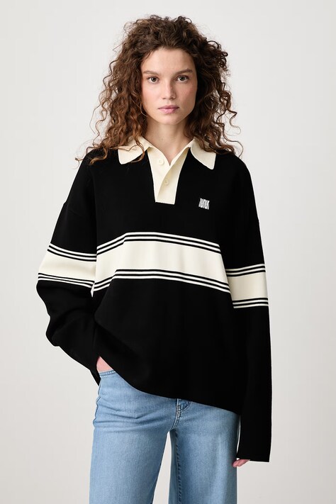 WRSTBHVR LEV V2 sweter z wiskozą damski czarny U6026GT