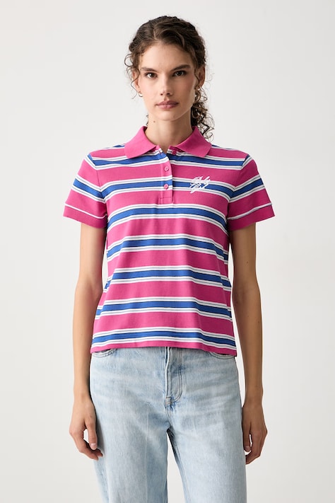 Max&Co. Polo damskie bawełniane AGAMI różowe 2626956021200