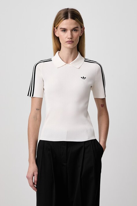 adidas Originals Tech Rib Cali polo damskie beżowe KR9614