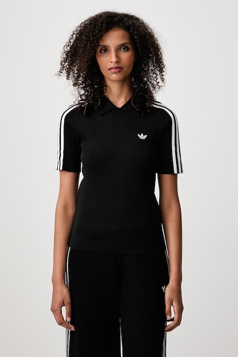 adidas Originals Tech Rib Cali polo damskie czarne KQ5836