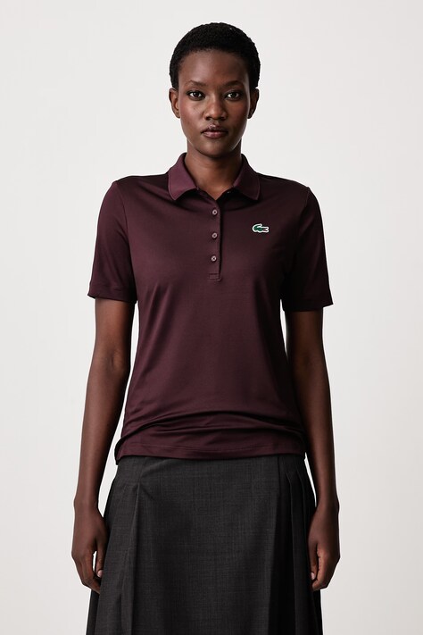Lacoste Polo damskie bordowe PF0081