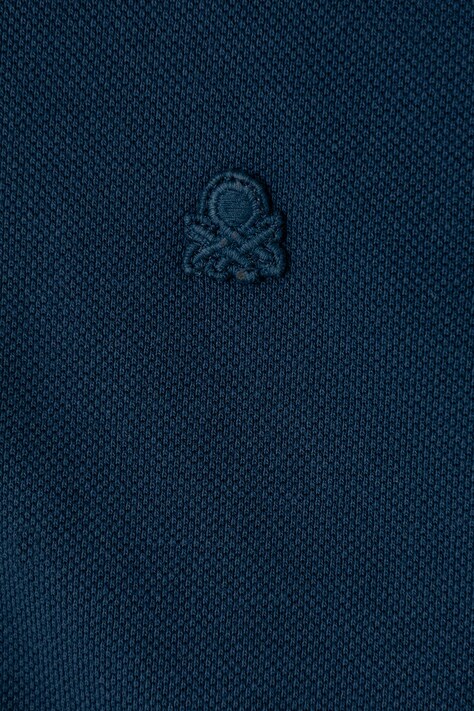 United Colors of Benetton Longsleeve dziecięcy bawełniany granatowy 3089G3017