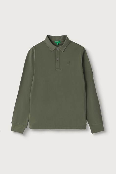 United Colors of Benetton Longsleeve dziecięcy bawełniany zielony 3089C302E