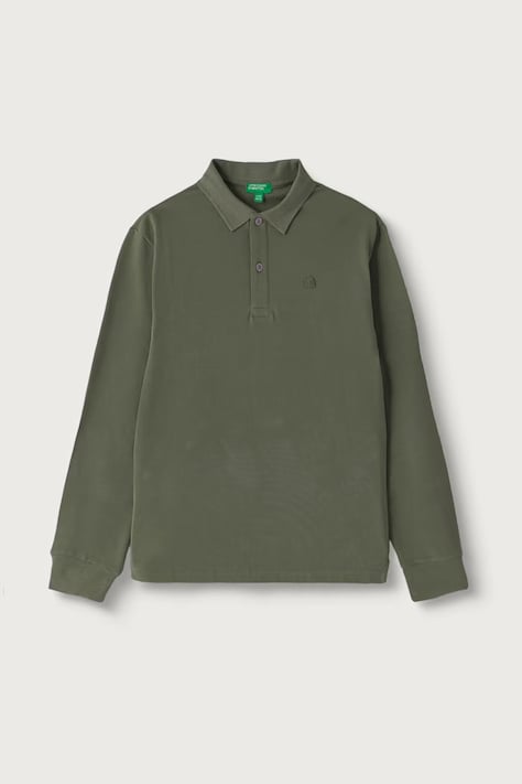 United Colors of Benetton Longsleeve dziecięcy bawełniany zielony 3089C302E