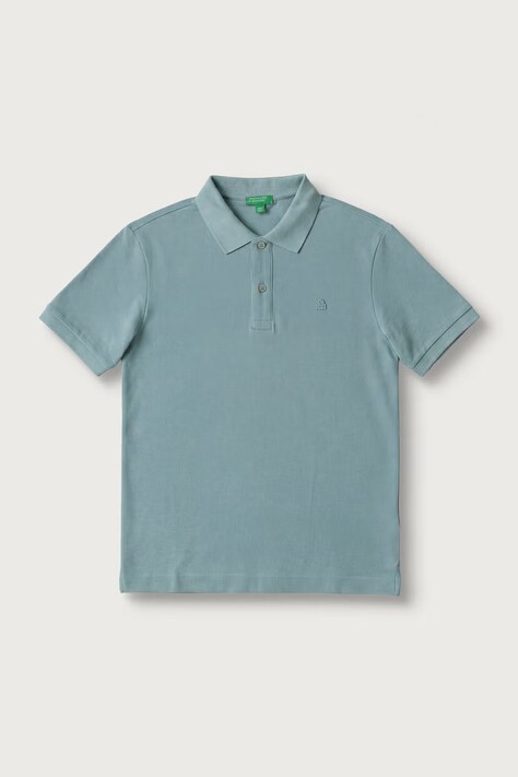 United Colors of Benetton Polo tričko detské bavlnené tyrkysové 3089C302D