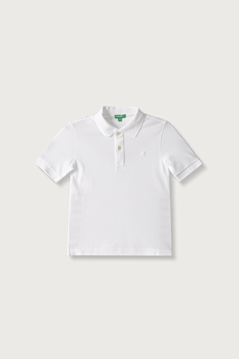 United Colors of Benetton Polo majica za djecu od pamuka bijela 3089C302D