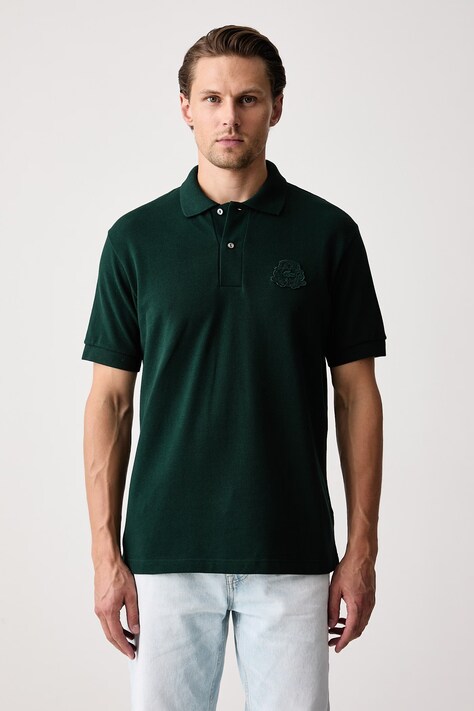 Lacoste Polo sportowe męskie bawełniane zielone PH9796