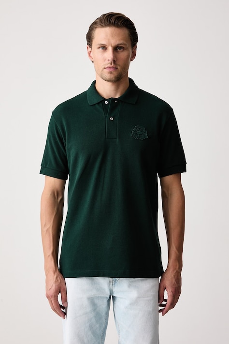 Lacoste Polo sportowe męskie bawełniane zielone PH9796