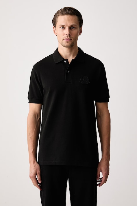Lacoste Polo sportowe męskie bawełniane czarne PH9796