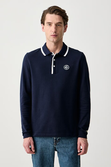 Lacoste Longsleeve męski bawełniany granatowy PH9720