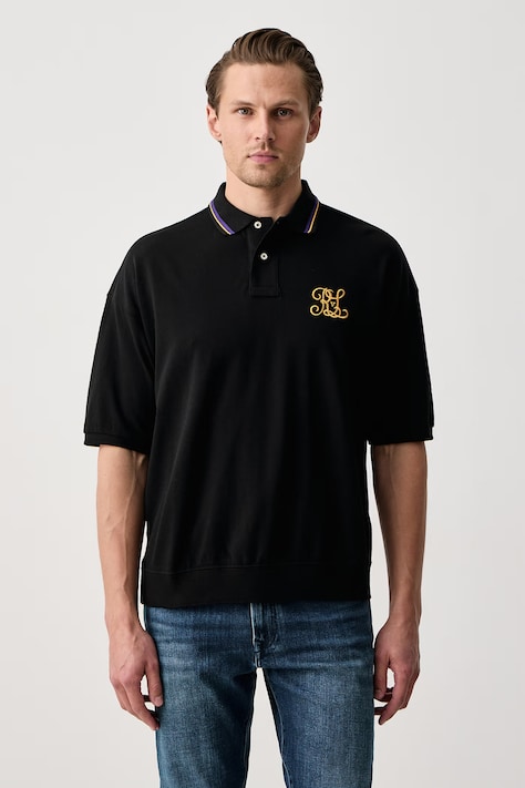Polo Ralph Lauren Polo męskie bawełniane czarne 710B28617