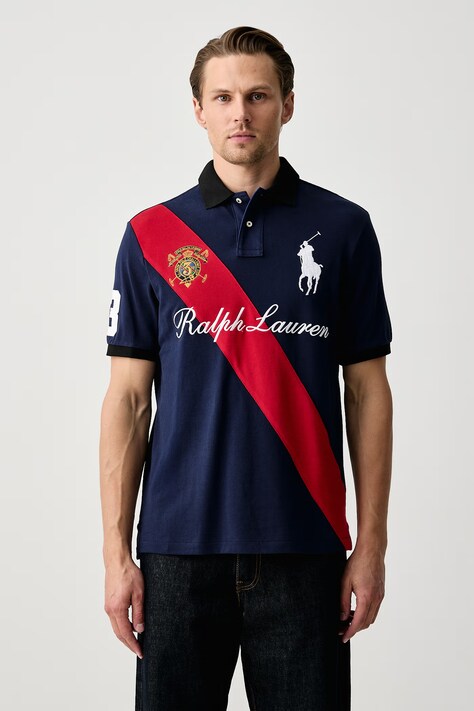 Polo Ralph Lauren Polo męskie bawełniane granatowe 710B28592