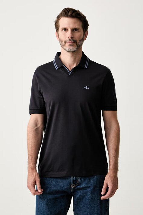 Armani Exchange polo tričko pánske bavlnené tmavomodré XM002933 AF10337
