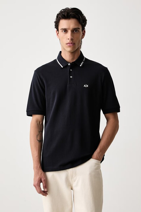 Armani Exchange polo majica od pamuka mornarsko plava XM002932 AF13026
