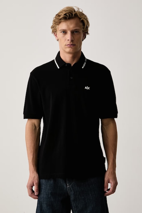 Armani Exchange Polo majica od pamuka crna XM002932 AF13026