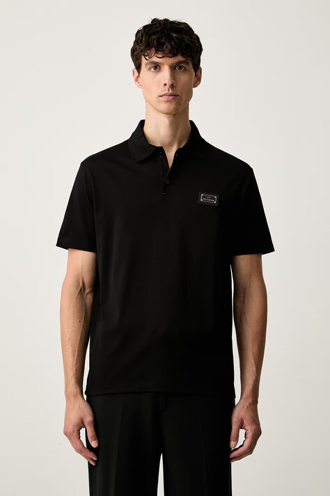 Paul&Shark polo męskie bawełniane czarne 16311719