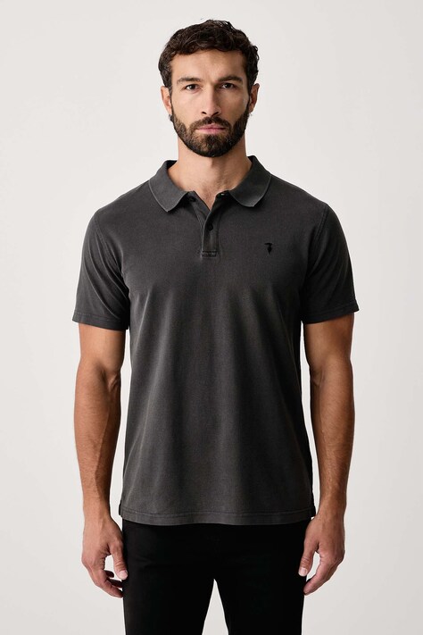 Trussardi Polo męskie bawełniane szare G5138000234N