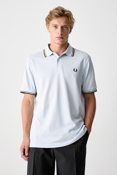 Fred Perry Męskie bawełniane niebieskie M3600