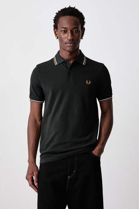 Fred Perry Polo męskie bawełniane zielone M3600