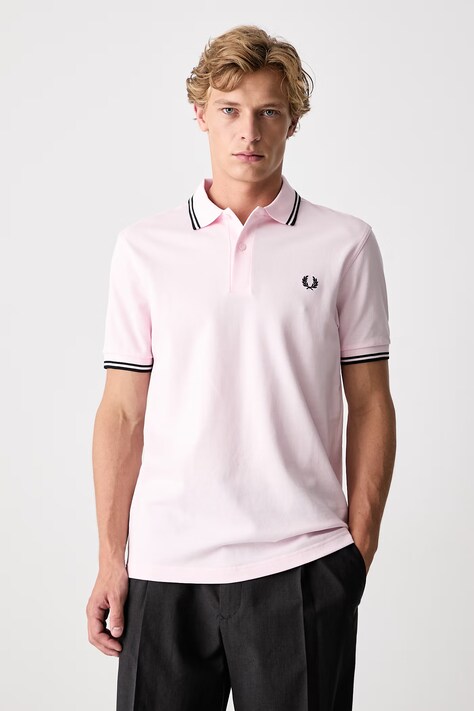 Fred Perry Polo damskie bawełniane różowe M3600