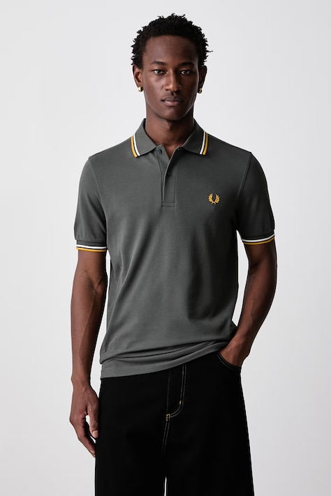 Fred Perry Polo męskie bawełniane zielone M3600