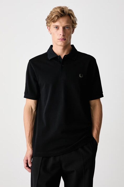 Fred Perry Polo męskie bawełniane czarne M6000