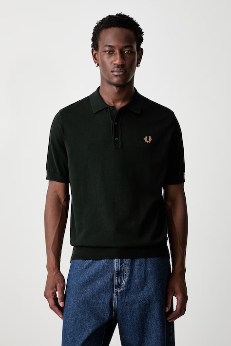 Fred Perry polo męskie bawełniane zielone K9725