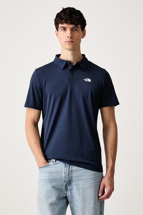 The North Face Αθλητικό πόλο μπλουζάκι σκούρο μπλε NF0A2WAZ8K21