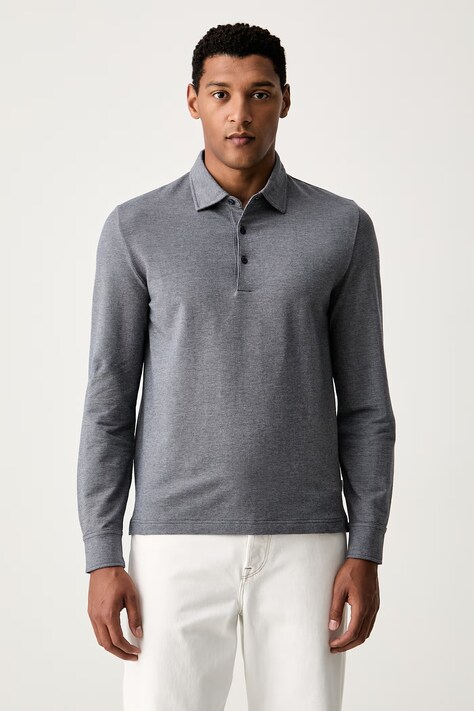 Gant Longsleeve męski bawełniany z elastanem niebieski 2014130