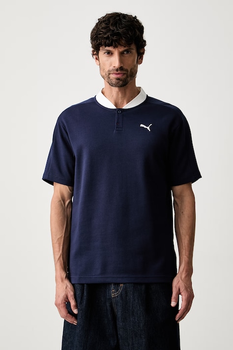 Puma T-shirt męski z bawełną CLASS granatowy 694302